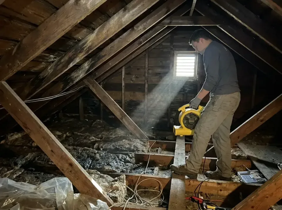 attic-water-damage-drying-proc-007 — frequently asked questions, Emergency Water Extraction & 24/7 Flood Response in Durant,…